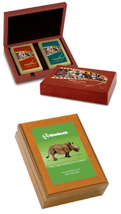 Wooden Playing Card Boxes, Full Color Custom Print